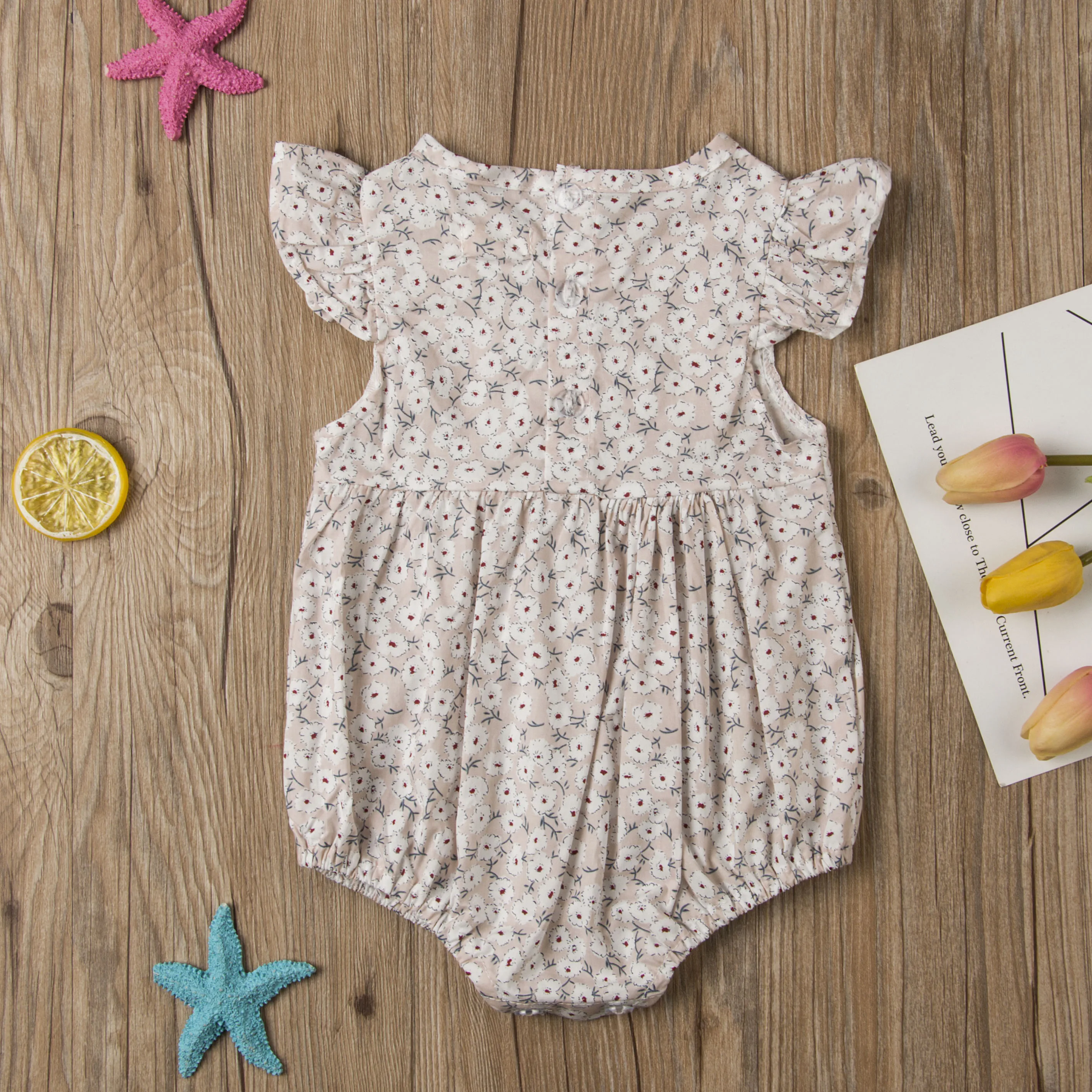 Pudcoco Flower Newborn Baby Girl Rompers Summer Baby Girls Clothing Ruffles Rompers Jumpsuit Playsuit
