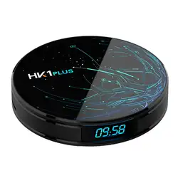 Android 9,0 ТВ коробка Hk1 Max 4 Гб Rk3328 4 ядра умные телевизоры 2,4 г и 5 ГГц Wi Fi Bluetooth к 1080 P декодер каналов кабельного телевидения