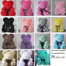 Подарок на день Святого Валентина 4 шт. pe Rose медведь свадебный подарок подруга подарок юбилей подарок( Настройка ленты галстук