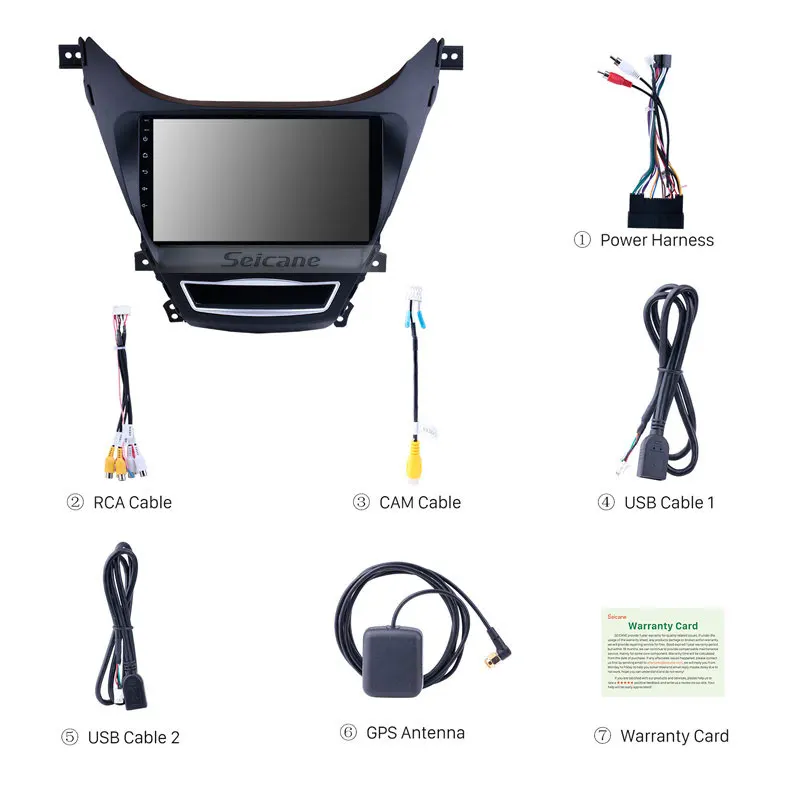 Excellent Seicane Android 7.1/8.1 9 inch Car Stereo Radio For 2008 Hyundai Elantra 2Din GPS Multimedia Player With 4-Core Bluetooth OBD2 3 Excellent Seicane Android 7.1/8.1 9 inch Car Stereo Radio For 2008 Hyundai Elantra 2Din GPS Multimedia Player With 4-Core Bluetooth OBD2 3