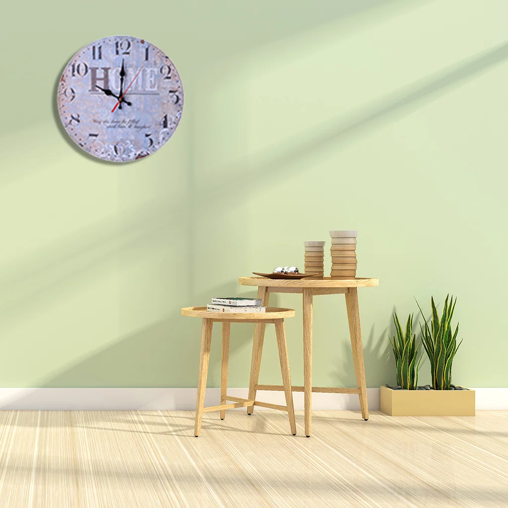 Винтажные стильные бесшумные Античные деревянные настенные часы для дома, кухни, офиса, украшения настенные часы модный дизайн