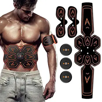 

EMS Training Device Abdominal Trainer Stimulation Electric Muscle Stimulator Remote Control Fitness Muscle Building Fat Burning