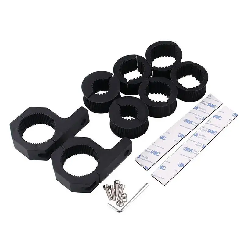 

2PCS Motorcycle Fog Light Bar Horizontal Clamp Mounting Kit Anti-collision Protection Fixed Clip Stand Modification Parts