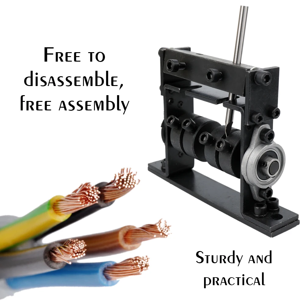 

Manual Portable Wire Stripping Machine Scrap Cable Peeling Machines Stripper for 1-25mm Hand Tool