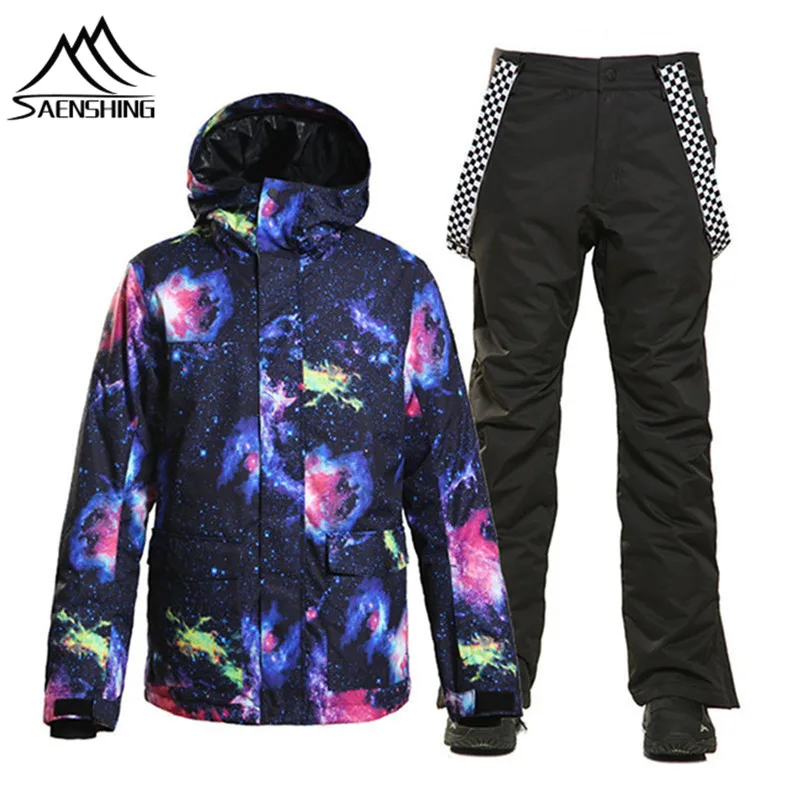 

SAENSHING Clothing Suits Winter Super Suit Ski Mens Snow Men Outdoor Suits High-Quality Snowboarding Warm Breathable Waterproof