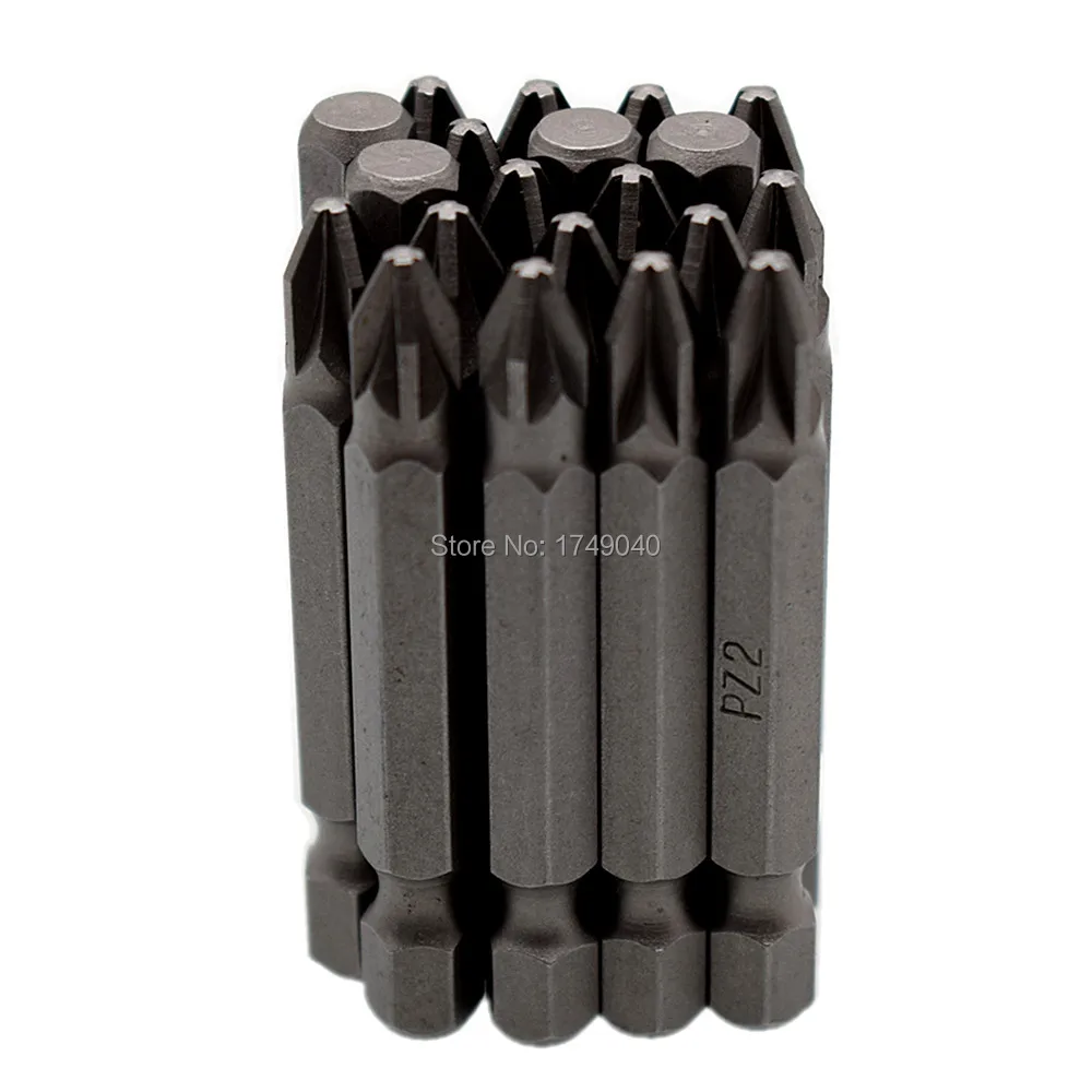 20 Piece 50mm PZ2 Pozidriv Screwdriver Set Tip Impact