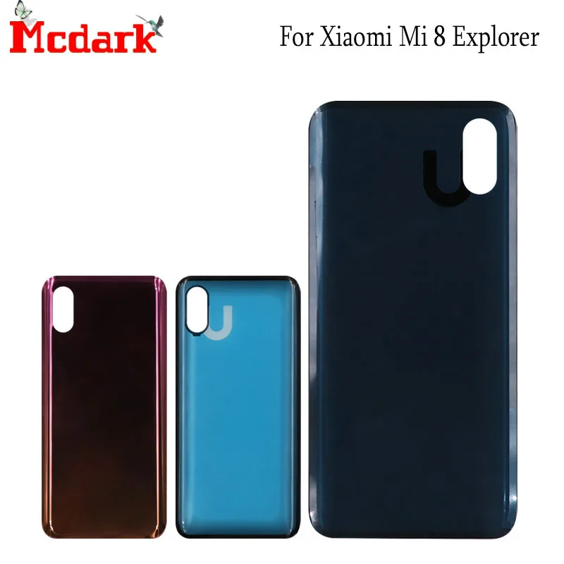 Изогнутая Стеклянная Крышка для аккумулятора фюзеляжа Xiaomi Mi 8 Explorer сменный