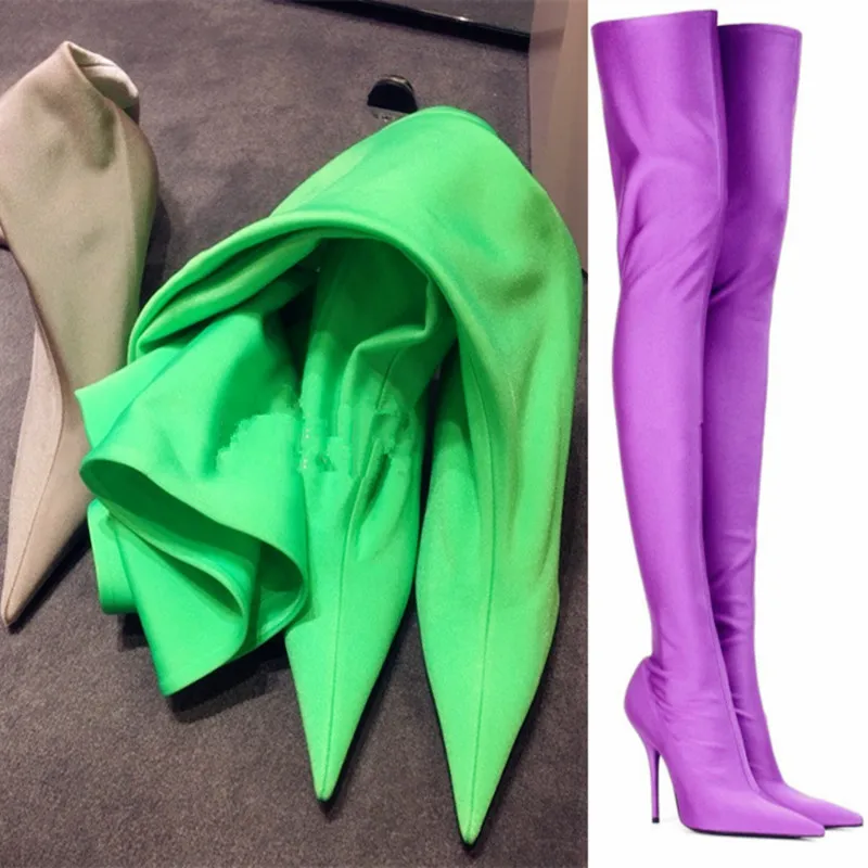 

Autumn Color High Shoe Elastic Winter Women Boots