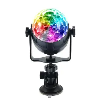 

USB 5V 15 Colors LED Magic Effect DJ Disco Ball Sound Activated RGBP Stage Light