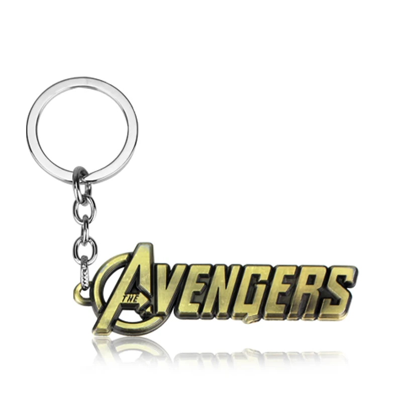 Горячие Marvel фильмы Комиксы Мстители брелок держатель слова буквы логотип