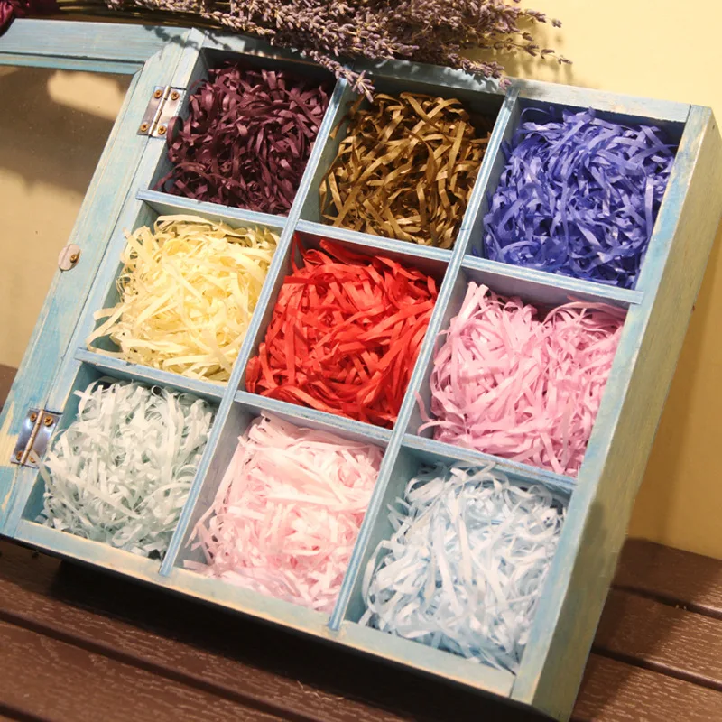 

20g/lot Shredded Crinkle Paper Raffia Candy Boxes DIY Gift Box Filling Material Tissue Paper Filler Party Decoration PM009