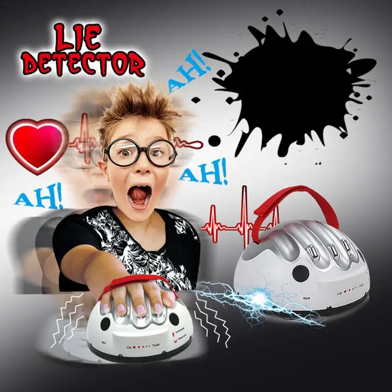 

Electric Shock Lie Detector Tell The Truth Safe Current Lie Level LED Light Party Game Machine Party Novelty Toy Electric Shock