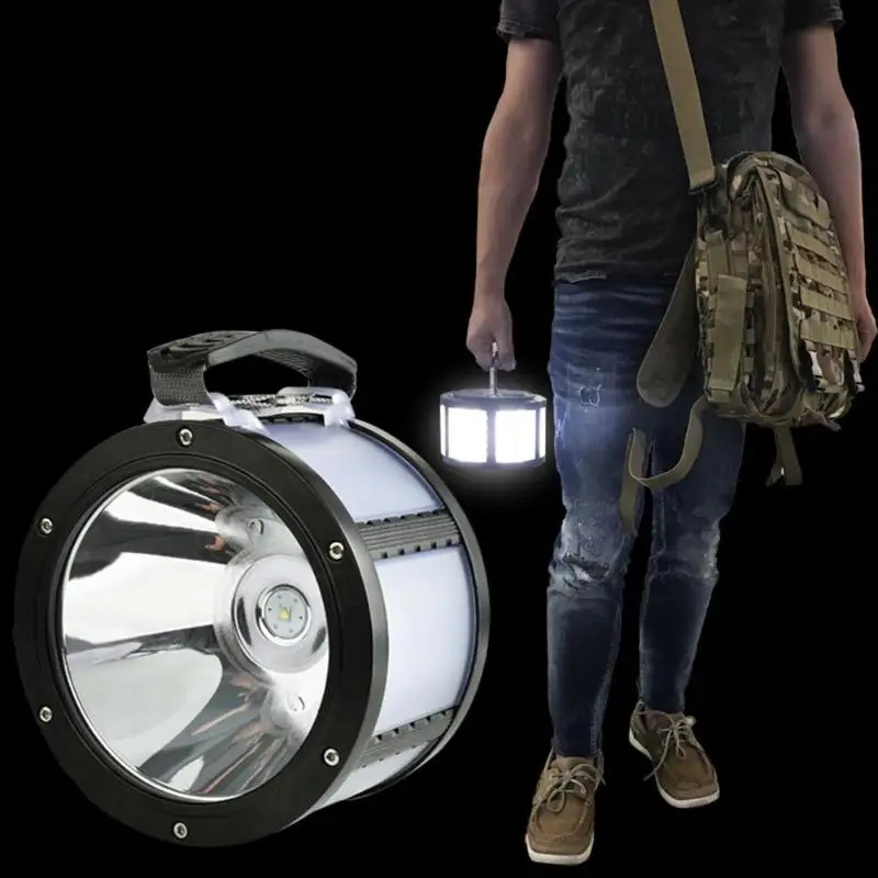 

USB Rechargeable LED lamp Multi-functional 7 Modes lantern camping light Emergency Aluminum Alloy Searchlight Flood Light Lamp
