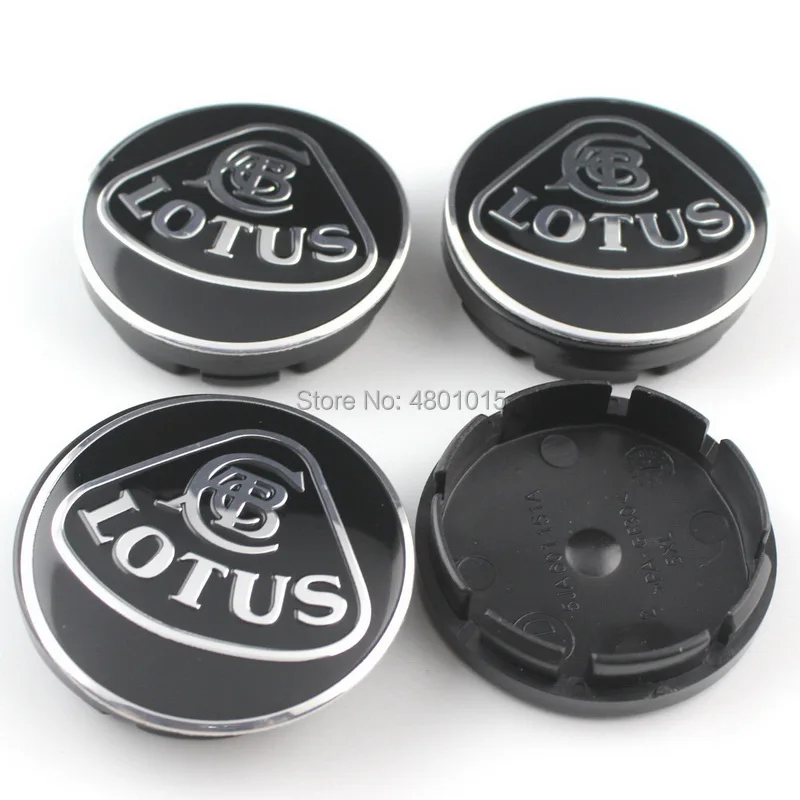 

4x 56mm For Lotus Aluminum Car Emblem Badge CD Auto Car Wheel Rim Cap Sticker Decals logo Wheel Center Cap Hub Dust-proof covers