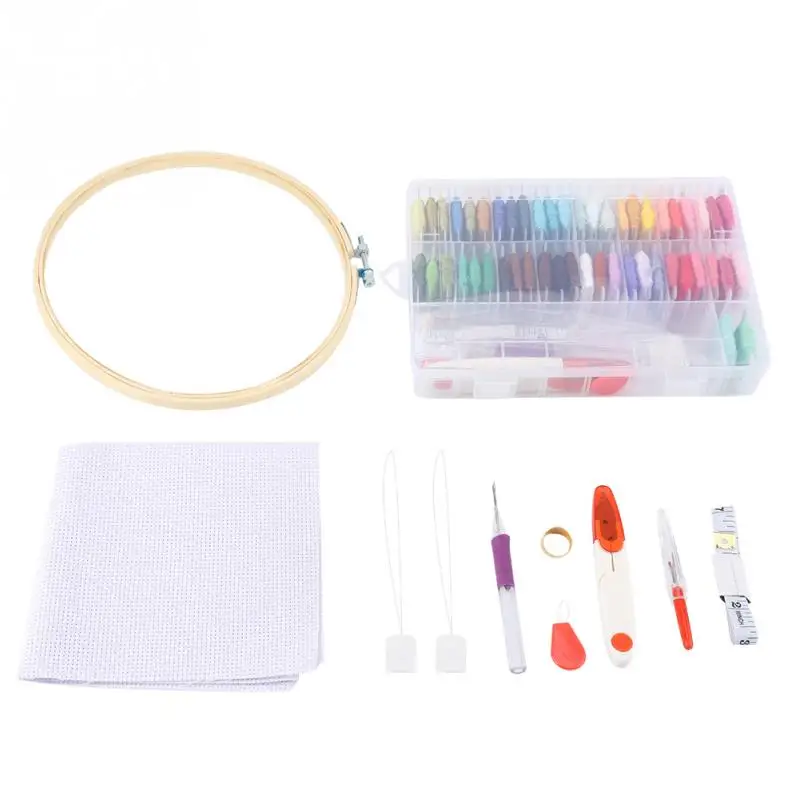 

Embroidery Starter Kit Including Bamboo Embroidery Hoops 50 Color Classic Reserve Stitch Kit for Beginners .