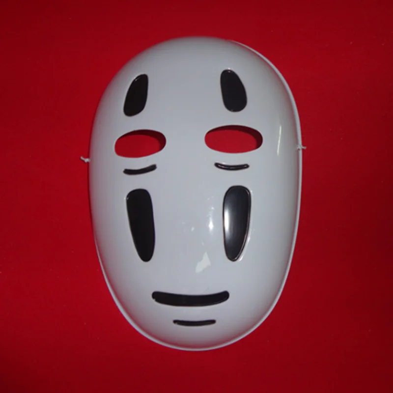 

1 pcs Creative Kaonashi style Spirited Away No-Face Mask Faceless Cosplay helmet fancy Anime Halloween party Costume masks Toys