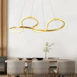 Золото творчества Современные светодиодные люстры новый дизайн стеклянный подвесной светильник лампы подвесные светильники для спальня