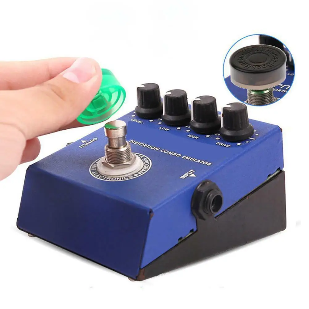 

Electric Guitar Effect Pedal Foot Head Nail Cap Switch Knob Protection Cap for Guitar Parts Accessories