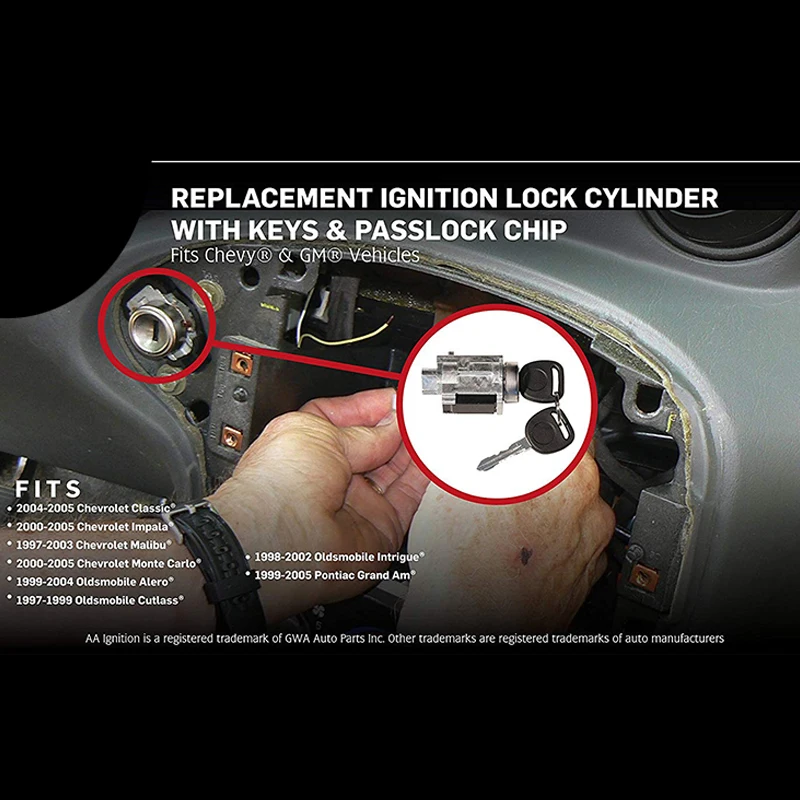 Key Lock Core Ignition Starter Switch For 1999 Key Lock Core Ignition Starter Switch For 1999 2005 G M Buick Chevrolet Old Pontiac 12458191 25832354 1582 In Locks Hardware From