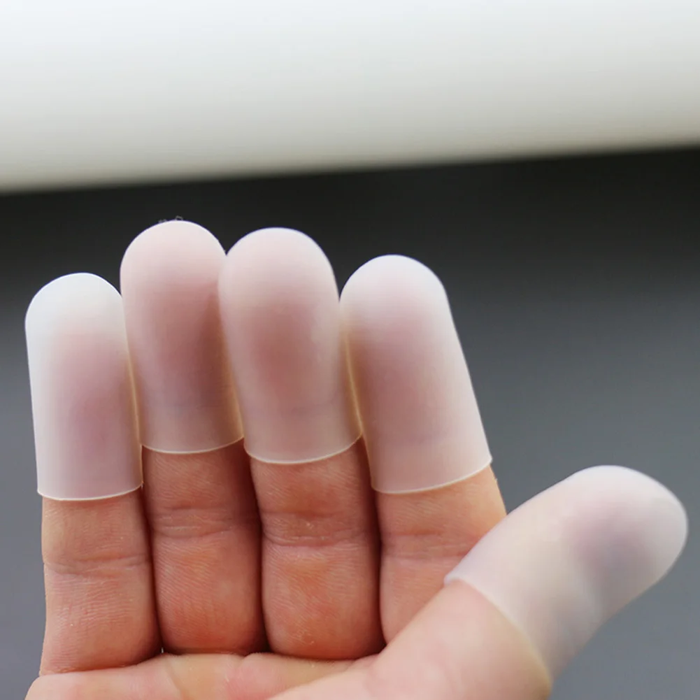 Gel de Silicone, 1 paire, soulagement de la douleur, multifonctionnel et réutilisable, protection des orteils, Bandage, soins pour les mains, protège-doigts ► Photo 1/6