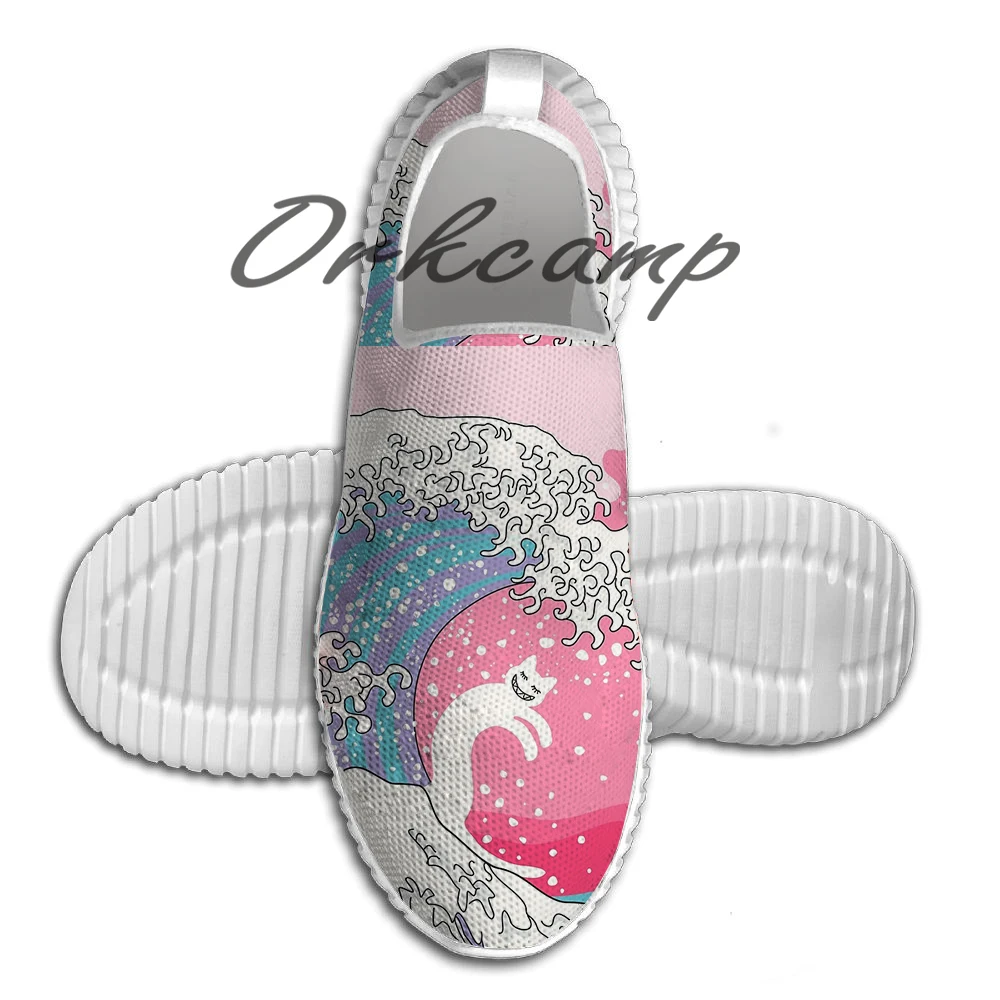 

Psychodelic Bubblegum Kunagawa Surfer Cat Running Shoes Walking Shoes Summer Comfortable Light Weight Jogging Yoga Shoes