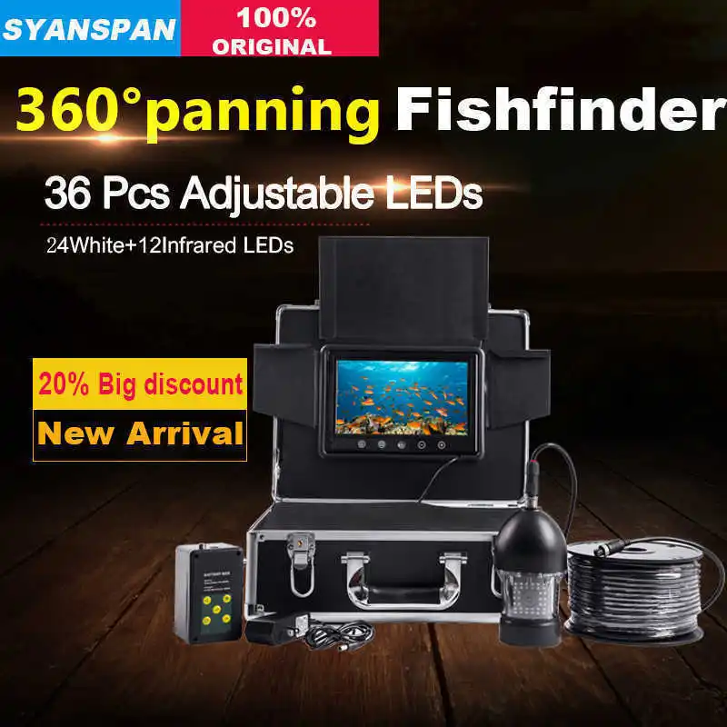 SYANSPAN تدور 360 درجة للماء 50 M صياد السمك 9 \ SYANSPAN تدور 360 درجة للماء 50 M صياد السمك 9 \