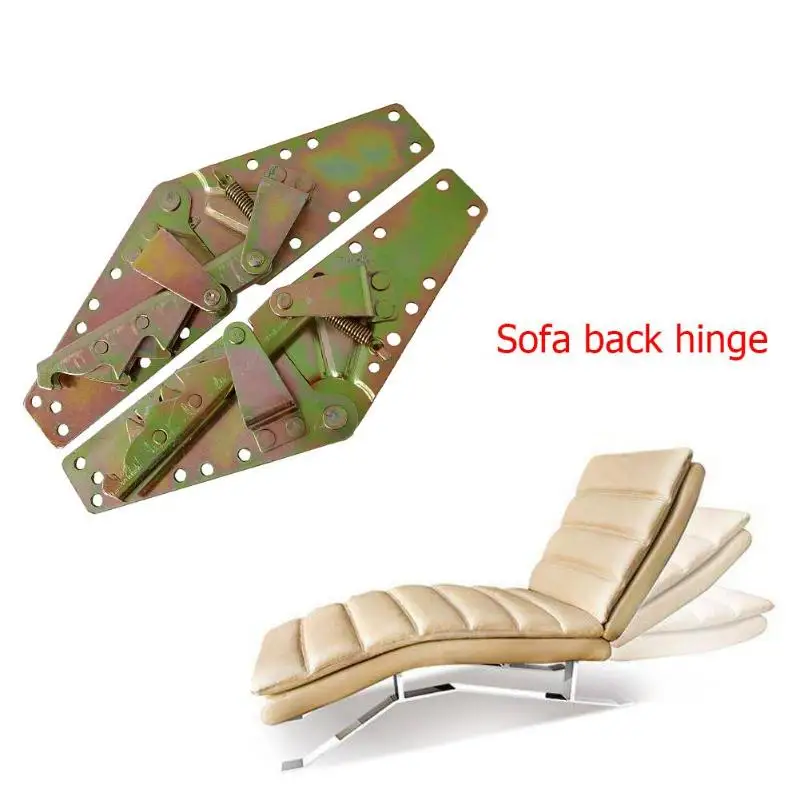 

2pcs Butterfly Shape Dual Use Adjustable Spring Sofa Bed Hinges Furniture Hardware Fittings