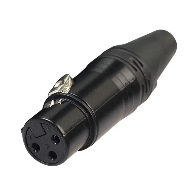 

ALLOYSEED DIY Microphone XLR 3Pin Female Plug Connector Cable Solder Plug MIC Adapter Cable Connector Plug Mic Speaker Converter