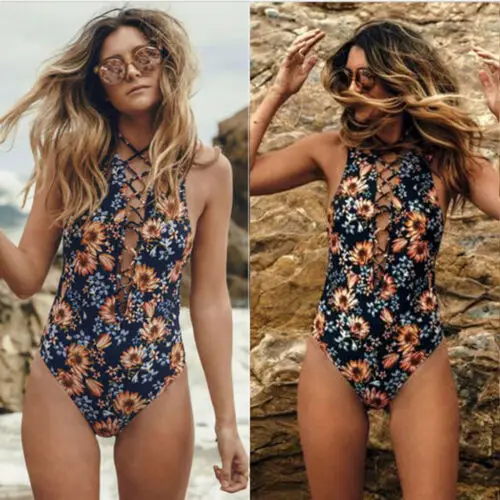 

Women Monokini Swimsuit Swimwear One-piece Push Up Bathing Suit Bikini Beachwear