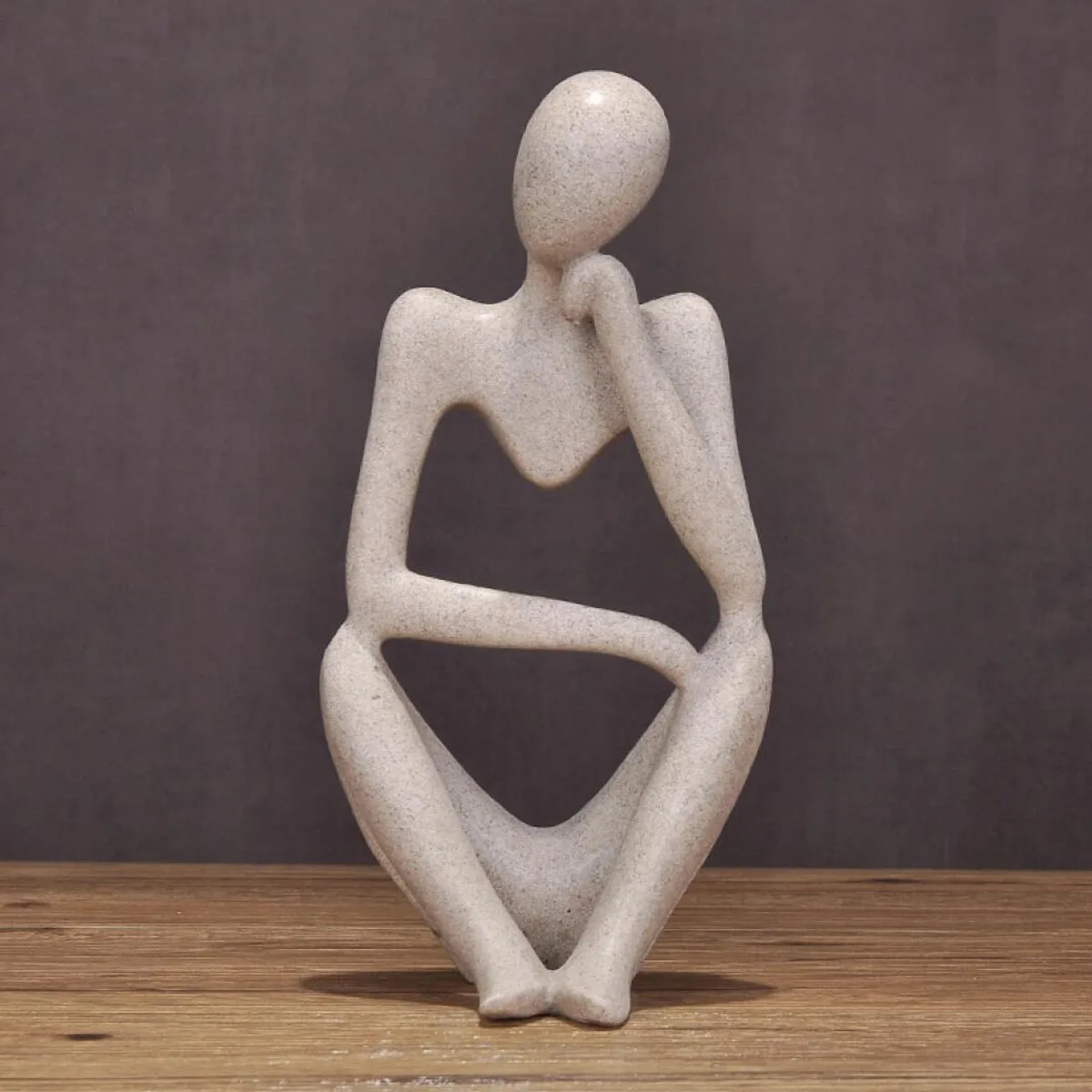 

Abstract Art Thinker Resin Statue Sculpture Ornament Abstract Home Decor Sandstone Sculpture 3 style Crafts Desktop Decoration
