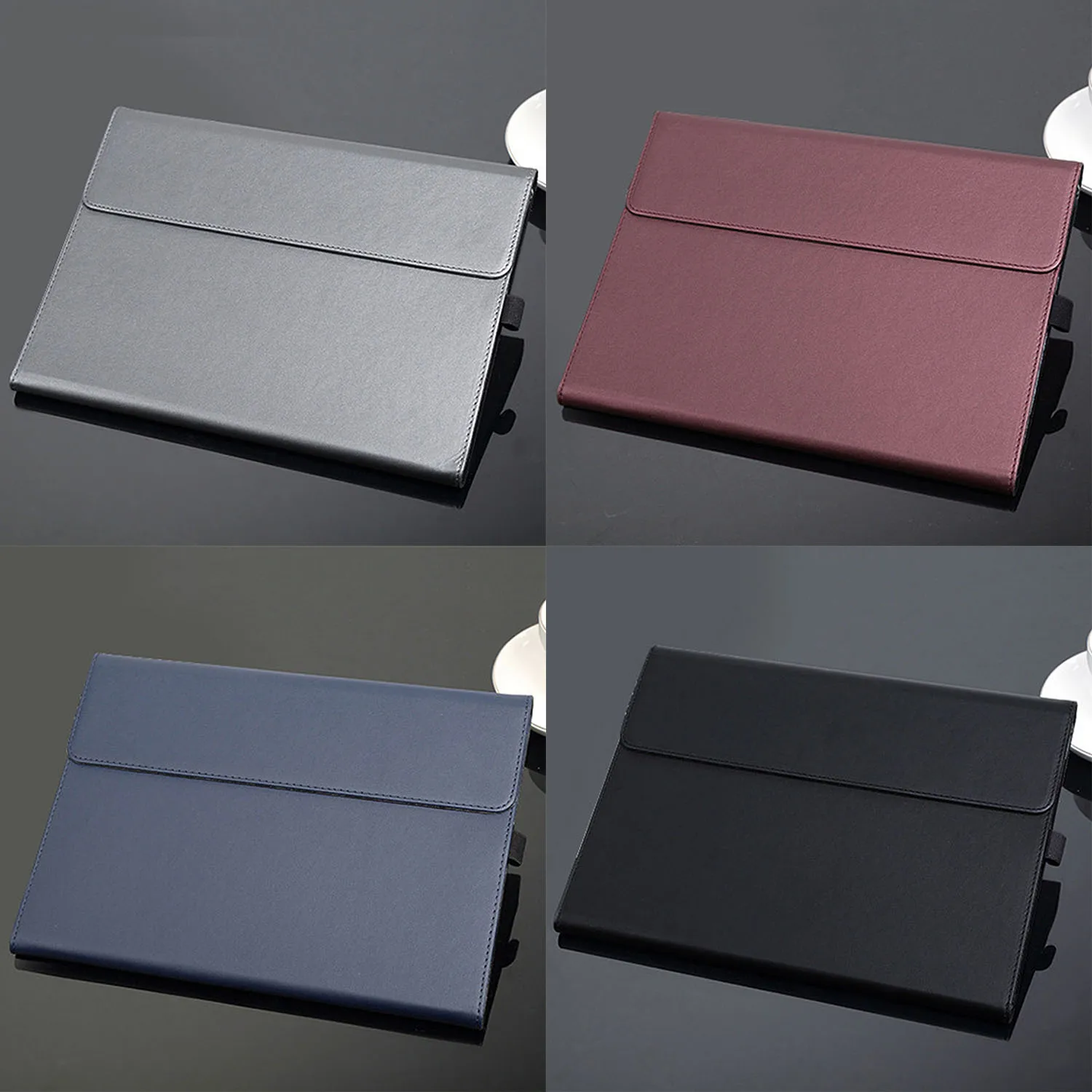 

Besegad Lightweight Scratchproof Microfiber Leather Protective Cover Case with Pen Hole for Microsoft Surface Pro 6 12.3inch