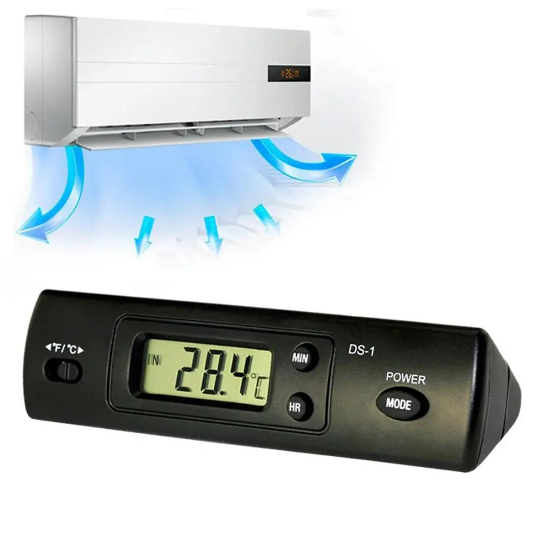 Auto LCD Display Clock Car Electronic DC1.5V AAA Casual Black Digital Thermometer 50dC-69C 1.5m Auto LCD Display Clock Car Electronic DC1.5V AAA Casual Black Digital Thermometer 50dC-69C 1.5m