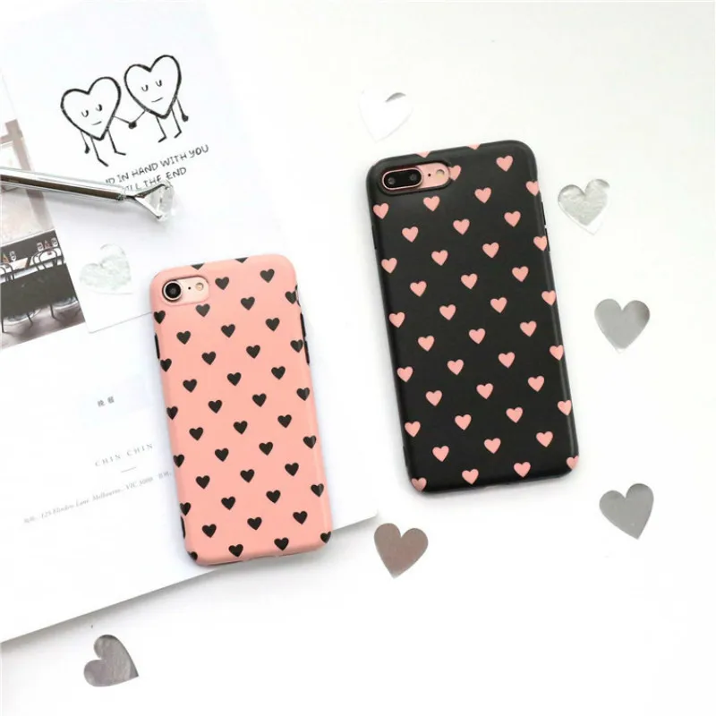 XINDIMAN Love Doodle Чехлы для iphone 6 силиконовый чехол ТПУ fundas 7 Чехол 6s 6plus capa Черный