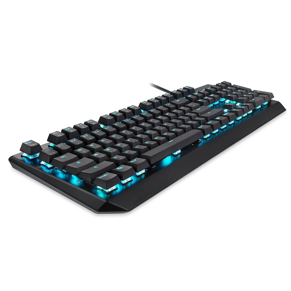 Motospeed CK95 Механическая игровая проводная клавиатура с 104 клавишами синяя/красная