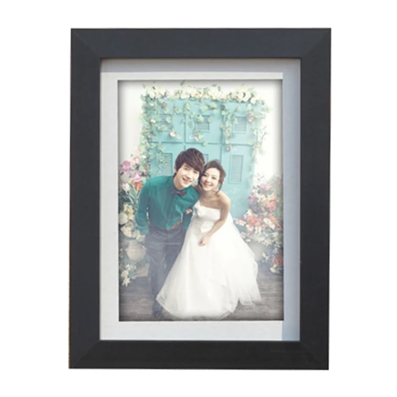 

Creative wooden frame swing desktop photo 15x20 cm, black