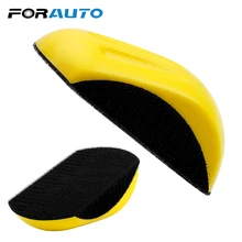 FORAUTO полировщик для автомобиля ручной шлифовальный блок Автомобильная полировальная пластина для шлифовального диска автоуход коврик в форме мыши