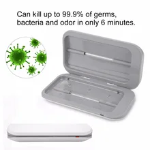 Двойной пластика с антибактериальным покрытием УФ свет дезинфицирующая зубная щетка для телефона MP3 стерилизатор зарядка через usb стерилизатор очиститель Косметика brushboxa