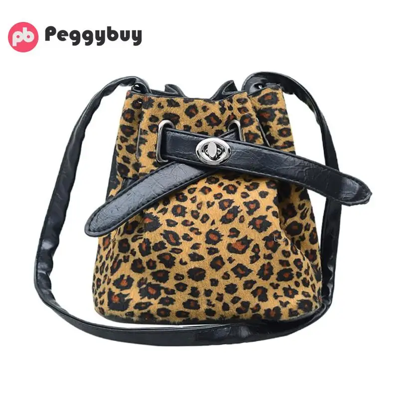 

Kids Animal Print Shoulder Messenger Bag Baby Girls Bucket Crossbody Bags Leopard Zebra pattern Design Day-pack School Bags