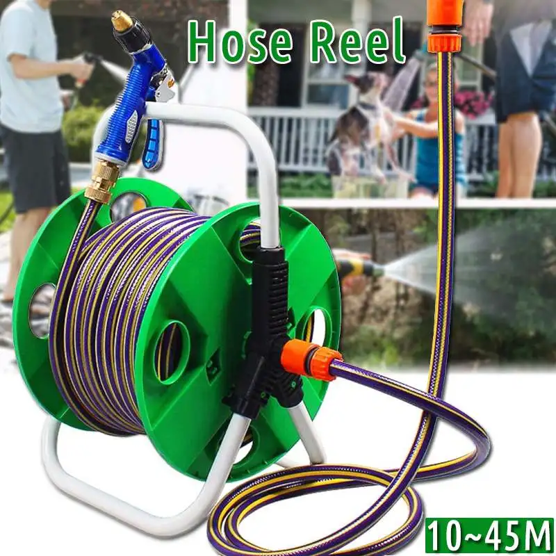 

Garden Portable Hoses Reel Garden Wall Mount 10-45M 1/2 Cart Water Pipe Storage Car Washer Pipe Exclude Winding Tool Rack Holder