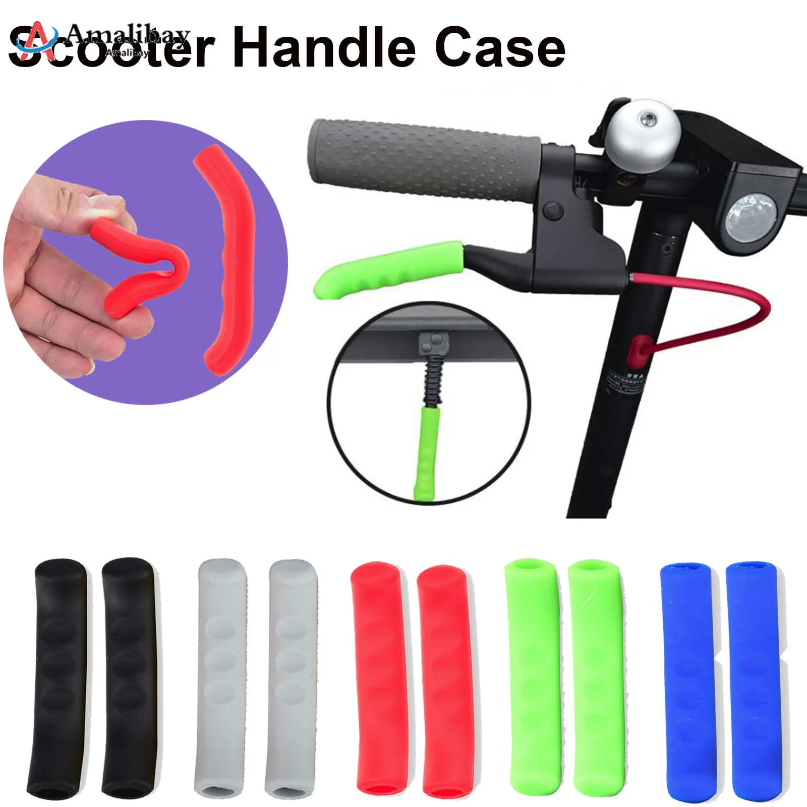 

Brake Handle Protective Case for Xiaomi Mijia M365 Electric Smart Scooter Fixed Gear Silicone Protective Case Cover Replacement
