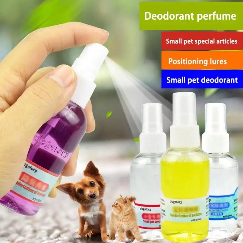 

Small Pet Perfume Positioning Lure Liquid 60ML Pet Spray Cat Dog Deodorant Taste Fixed Defecation Inducer Deodorant Random Color