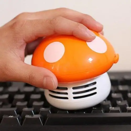 

Faroot Mini Mushroom Table Keyboard Dust Corner Desk Vacuum Cleaner Sweeper Mushroom