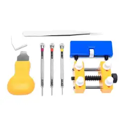 7 шт./компл. Смотреть Repair Tool Kit Pro задняя открывалка для снятия желтый Смотреть Назад подглядывать нож Часы инструменты