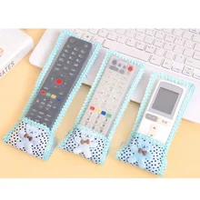 1 шт. Противопылевой чехол для пульта дистанционного управления, кружевной тканевый держатель для сумки, защитный чехол для ТВ и контейнера, чехол для телевизора, пульт дистанционного управления, Кондиционер