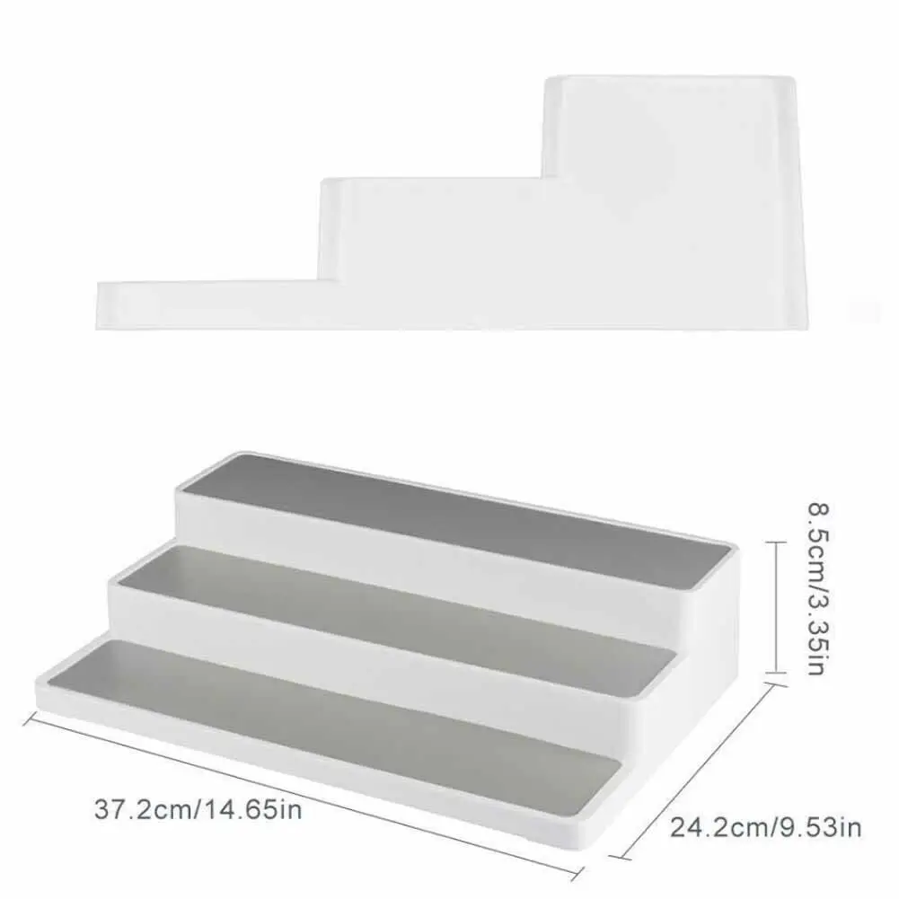 Новые Горячие 3 Слои специй шаг шкаф с полками Органайзер кухонная бутылка для приправ банку стенд
