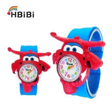 3D Cartoon Aircraft Car Children's Watches kids Quartz Watch for Child Girls Boys Baby Toy Clock Christmas Gifts Relogio Montre