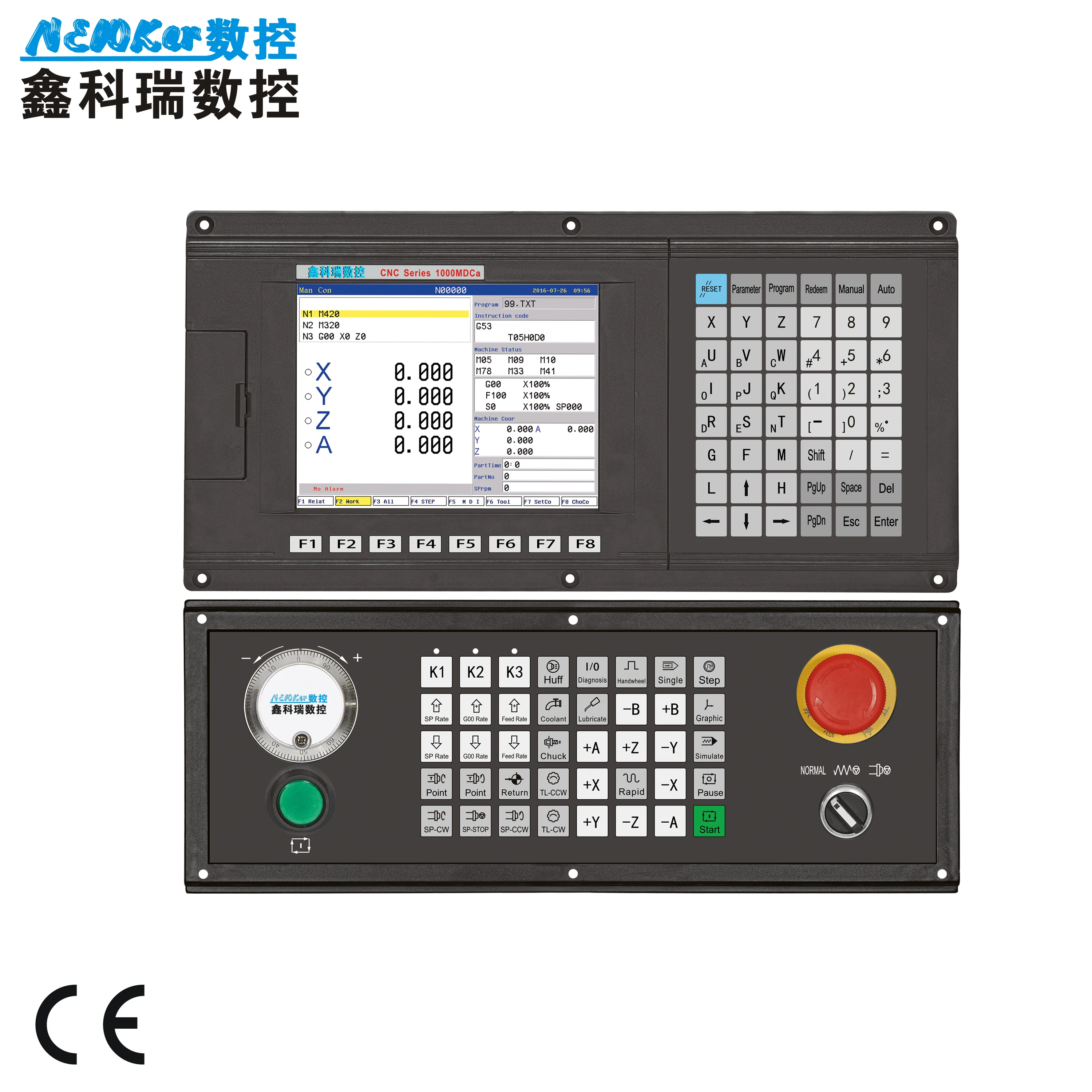 

Professional 4 Axis CNC Milling Controller for Machine Center SZGH-CNC1000MDcb