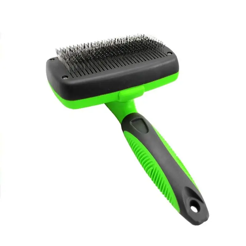 Pet Dog Grooming Brush Comb Self Cleaning Dog Cat Removing Hair Slicker