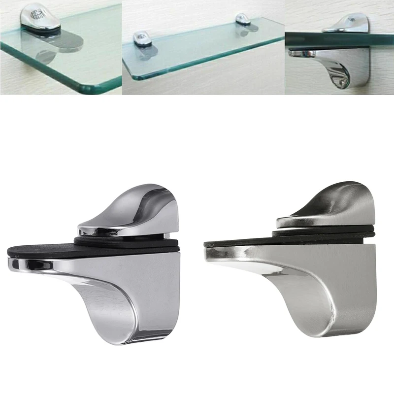 

Adjustable Wall Mount Glass Clamp Woodworking Tools Metal Wall Mount Floating Bracket Holder Support Glass Clips Wood Shelves