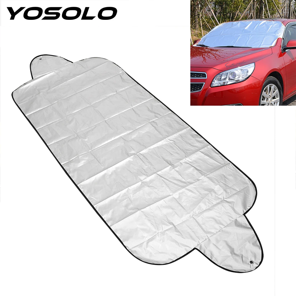 YOSOLO Auto Sun Cover Car Windscreen Cover Front Window Screen Dust Protector Car Windshield Shade Anti Snow Frost Ice Shield
